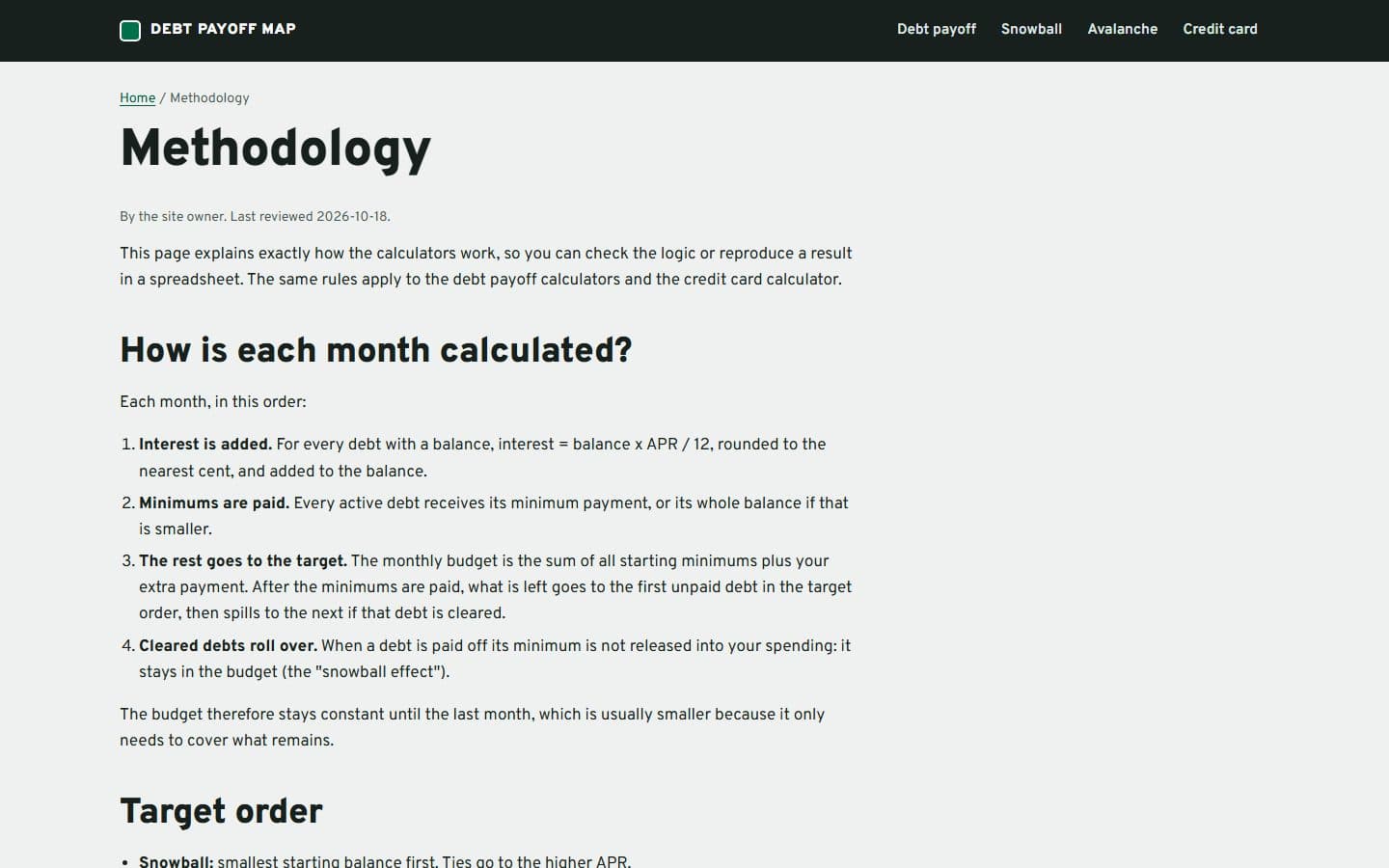 The methodology, written to be checked.